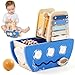 let's make lets make Wooden Activity Cube 8in1 Montessori Toys Includes Object Permanent Box Early Learning Activity Cube Montessori Sensory Toys for Toddler Baby First Birthday Gifts - Image 2
