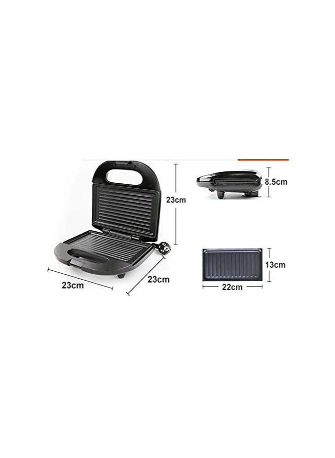 DSB DSP Electric Sandwich Maker 750W Cool Touch Housing With Stainless Steel CalendarWith Indicator Light Non-slip feet Non-stick coated plate for easy cleaning Stands upright for compact storage and space saving Cool Touch Housing KC1191 - Image 3