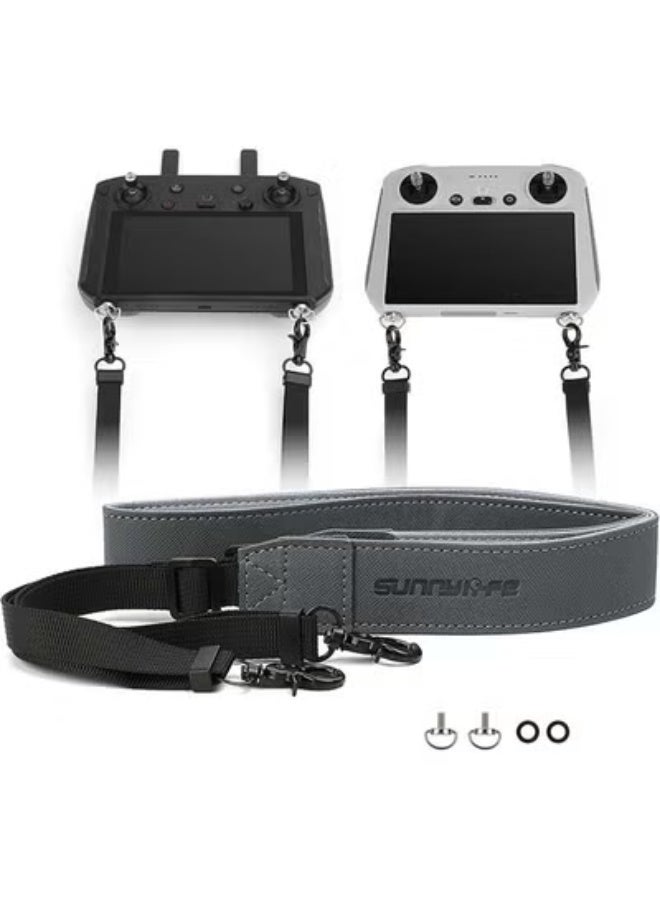 Sunnylife Controller Lanyard for DJI RC/DJI RC 2 / DJI RC Pro Controller, Leather Lanyard Neck Strap for DJI Mini 4 Pro/Mini 3 Pro/Mini 3 / Mavic 3 / Air 3 Accessories, Adjustable Length - Image 1
