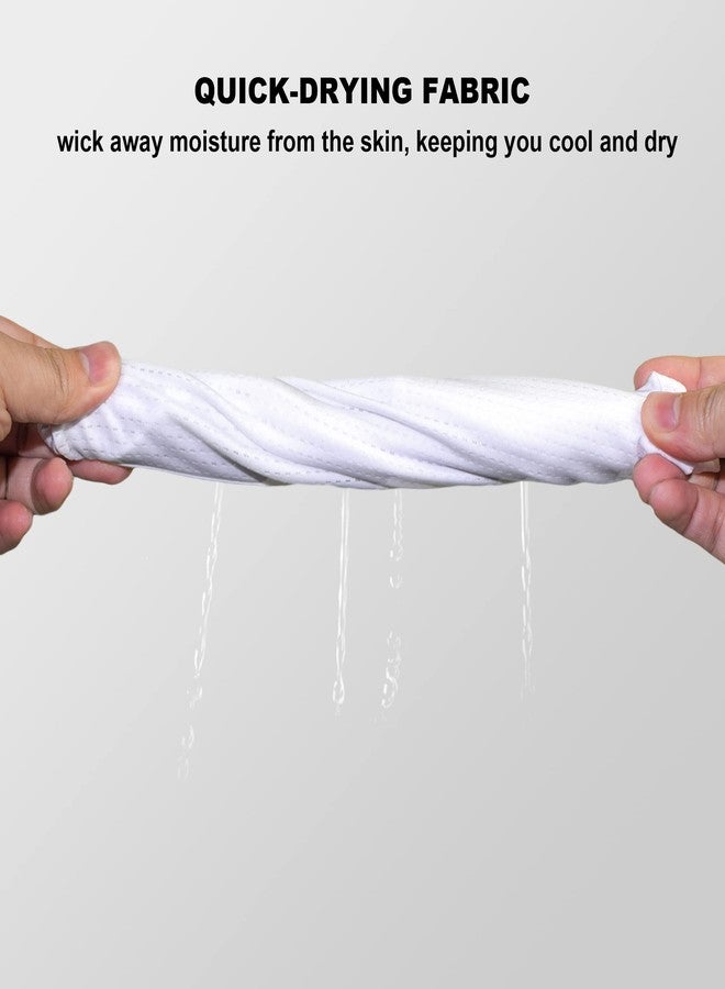 TClian Balaclava Neck Gaiter with Ear Loops Scarf Bandana UV Sun Protection Outdoors Face Mask Cover for Women Men(White) - Image 4