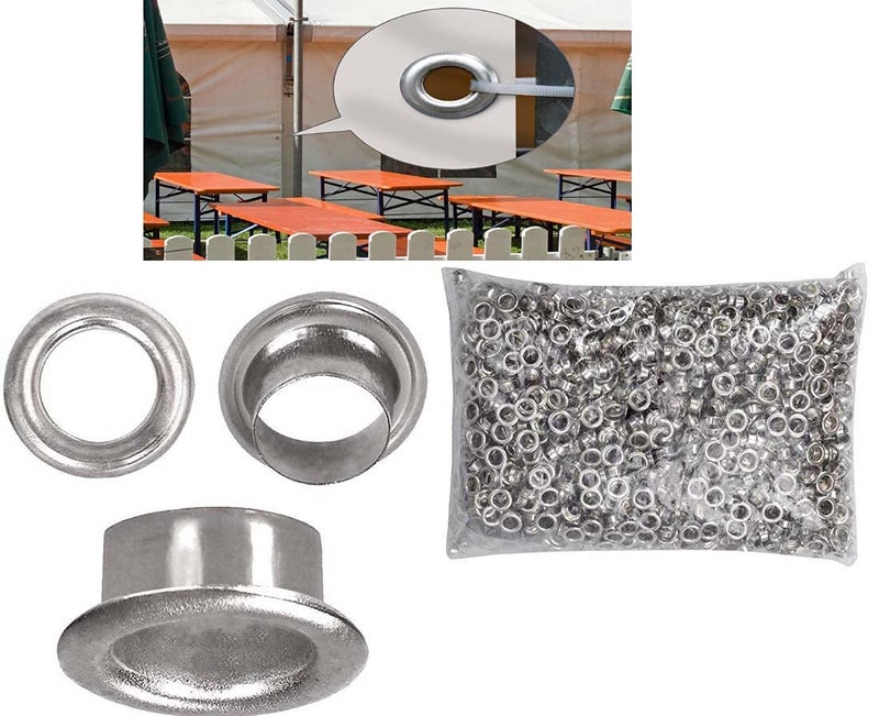DIY Crafts 200 Pcs, Gold Mix Sizes, Grommets Eyelets, Silver (Made of Metal/Brass As Choice) (S (200 Pcs, Gold Mix Sizes) - Image 4