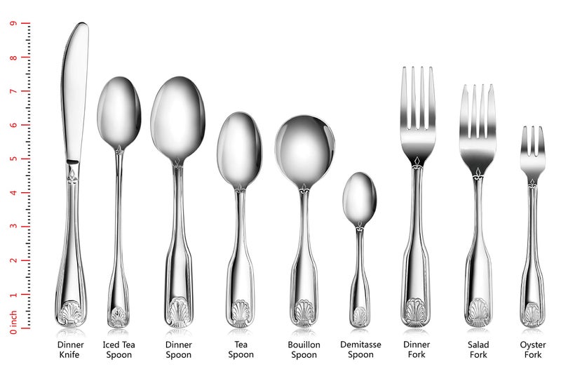 New Star Foodservice Shell Pattern, Stainless Steel, Teaspoon, 6.5-Inch, Set of 12 - Image 3