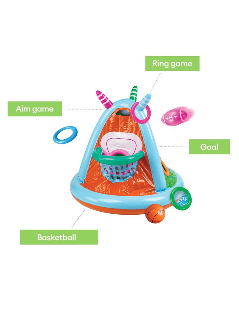 EUREKA KIDS Eurekakids 4in1 Activity Center Inflatable Sports Outdoor Toy for Toddlers and Kids | Suitable for Playing in Water, Sand and Garden | Easy to Store and Transport | For 3Y+ - Image 3