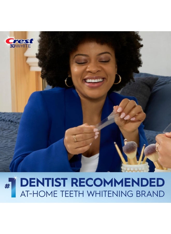 Crest 3D Whitestrips, 1 Week Smile Transformation, Whitestrips 3D White, Teeth Whitening Strip Kit, 14 Treatments (Each with 1 Upper/1 Lower), 28 Strips - Image 2