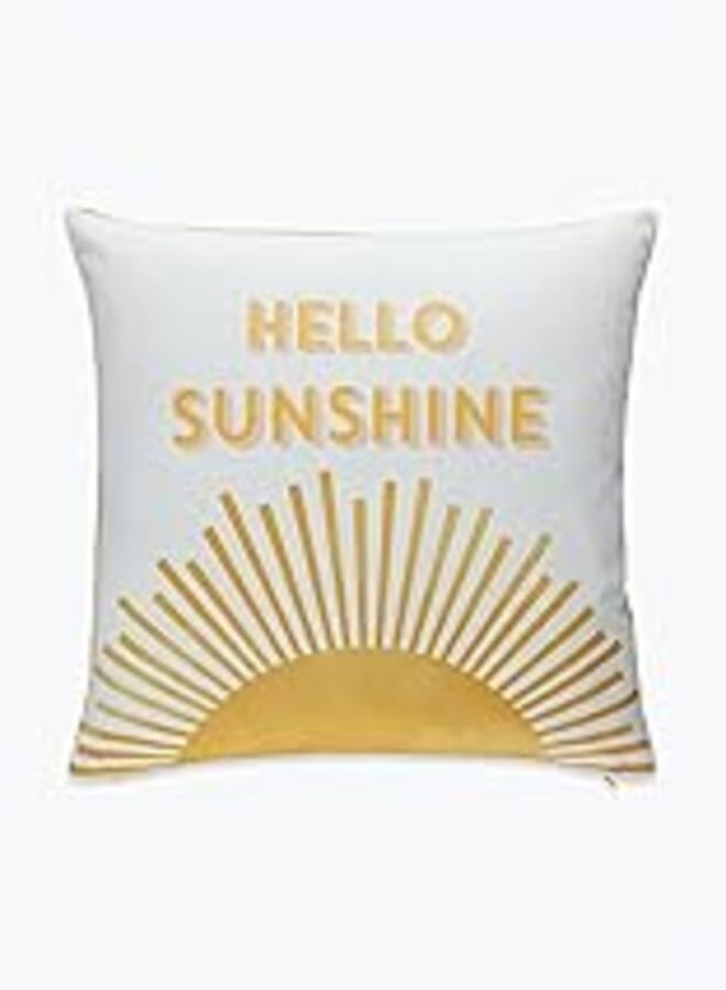 Matalan Hello Sunshine Direct Fill Cushion, 46 cm x 46 cm Size