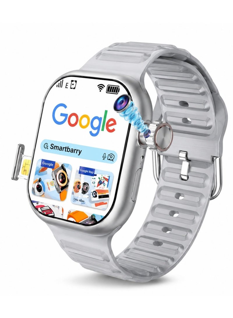 Smartberry C95 5G Smart Watch 2.2 Inch HD Touch Display 360° Rotating Camera SIM Card Support Dual Straps Large Screen Digital Smartwatch for Men Women - Image 1