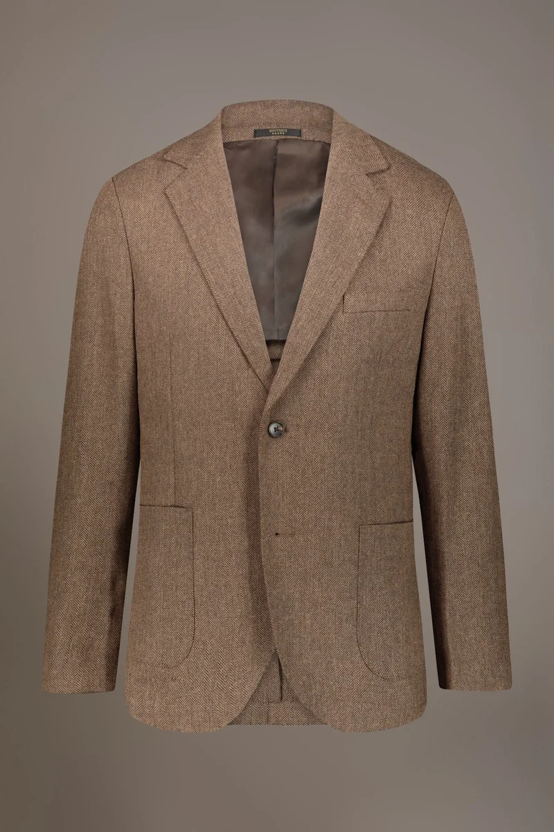 Single-breasted jacket - Brown
