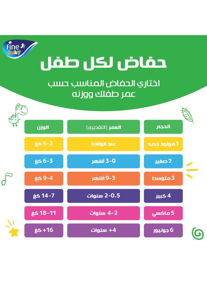 Fine Baby حفاضات أطفال حجم 2 صغيرة حديثي الولادة - Image 4
