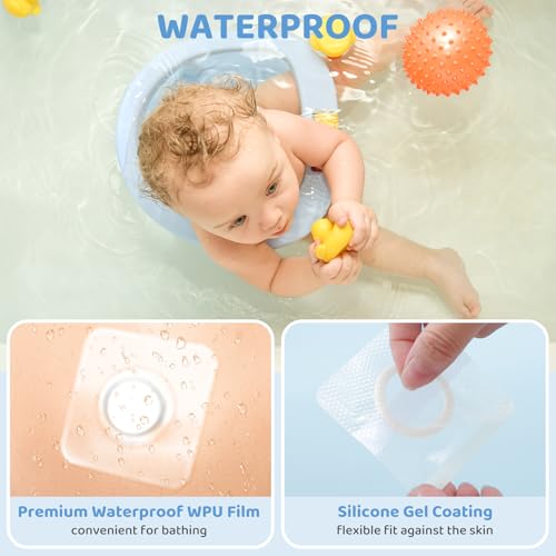 WONDSIGHIN Baby Belly Navel Patches, Waterproof Cotton Pads for Baby Belly Button, Infant Umbilical Patch, Belly Button Patch for Baby Newborn, 8×8cm, 10 Pcs - Image 3