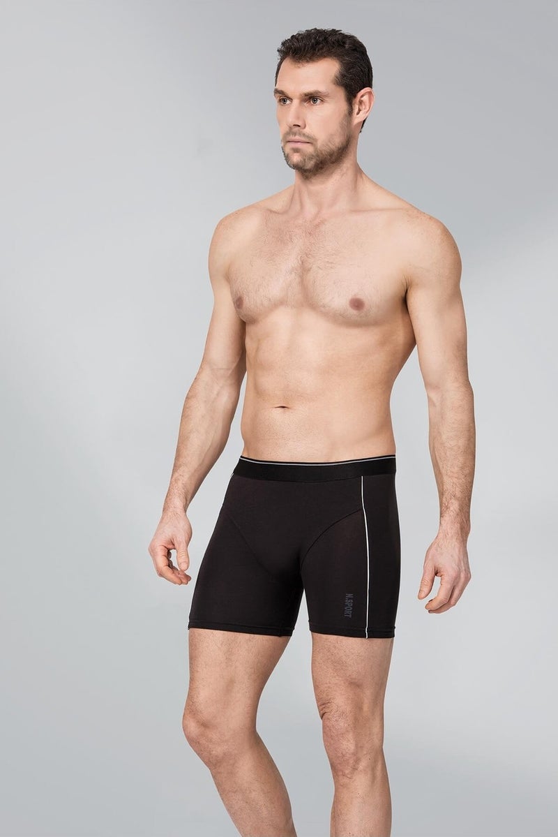 Namaldı 12 Pieces Black Color Tie Modal Boxer 