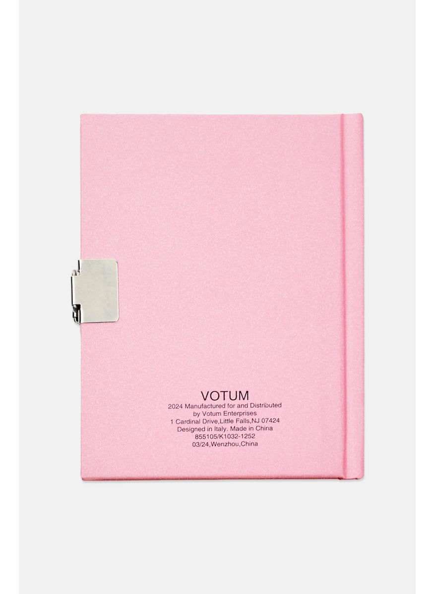 VOTUM Novelty Pen And Mini Diary Book, Pink  - Image 2