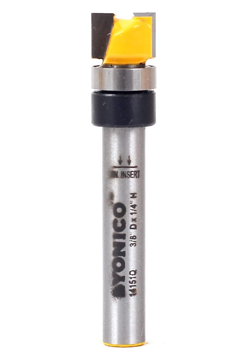 YONICO Flush Trim Router Bit 38Inch Diameter 14Inch Shank 14151q