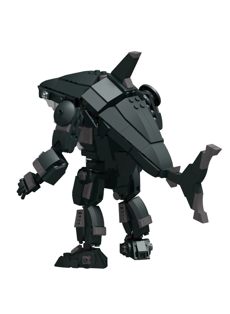 general Mountains and seas black gold sharks mechanical beasts wooden sticks people all series abstract spoofs building block toys - Image 2