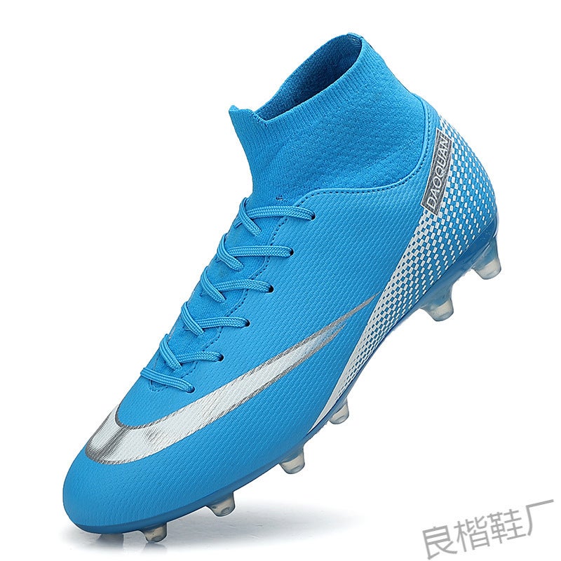 Jinjiang Large Factory High-Top Football Shoes Generation Of Men'S And Women'S Adult Children'S Competition Training Shoes Tf Broken Nails Ag Spikes - Image 5