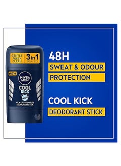 Nivea MEN Cool Kick, Deodorant for Men, Fresh Scent, Stick 50ml  - Image 2