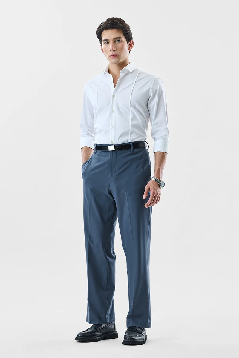 SNITCH بنطلون فاخر بقصة مستقيمة واسعة