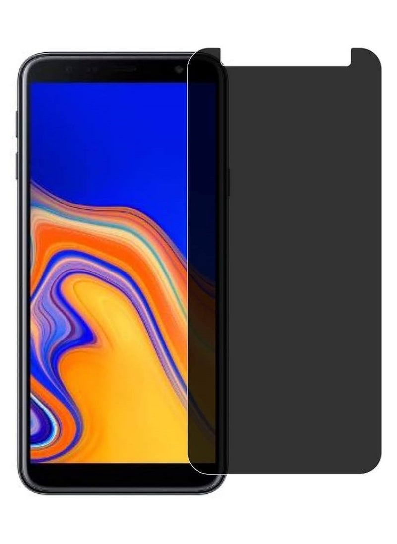 we3 Tempered Glass Screen Protector Anti-Spy Privacy Designed For Samsung Galaxy J4+ Full Screen Coverage And Bubble Free - Image 1