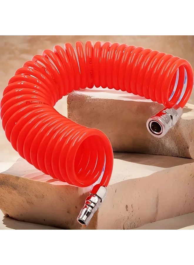 Orange Retractable Air Hose 8x5 PVC High Pressure 8000 kPa 1150 PSI for Pneumatic Tools - Image 1