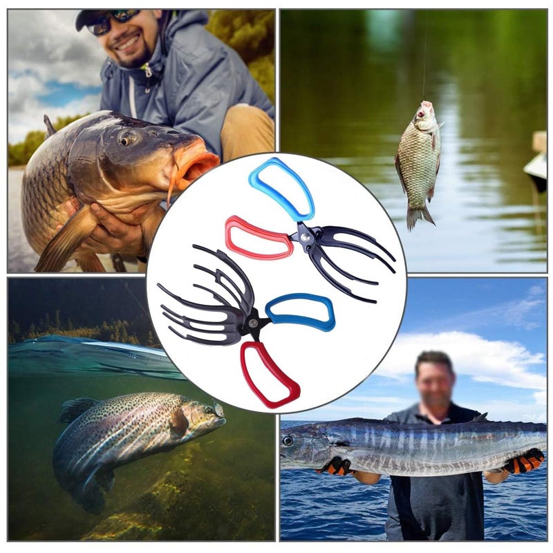 GNDROO Valentines Day Gifts for Him 2 Packs 2/3 Claw Fish Gripper, Metal Fishing Pliers Gripper Catch Fish Control Clamp,Three Teeth Fishing Pliers Control Forceps for Most Freshwater Fish Grip Tackle Holder - Image 5