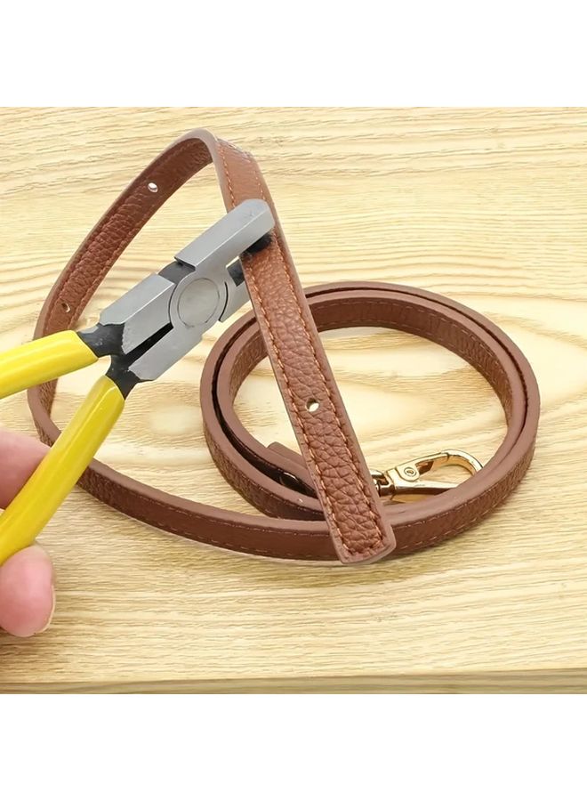 Yellow Heavy Duty 2mm Precision Carbon Steel Punch Pliers Multi Functional Tool - Image 3