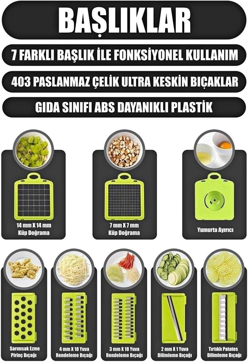 Tekno Trust Chopper Dicer Potato Vegetable Dicing Grater Mandolin Slicer Julienne Kitchen Chopper  - Image 1