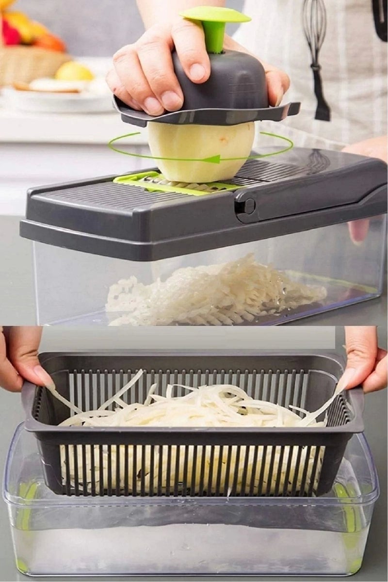 Tekno Trust Chopper Dicer Potato Vegetable Dicing Grater Mandolin Slicer Julienne Kitchen Chopper  - Image 2