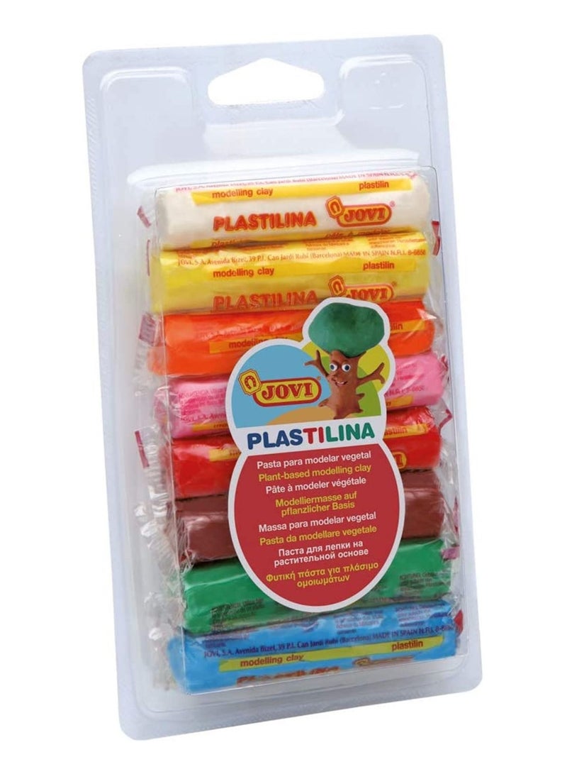 JOVI 8-Piece Plastilina Modelling Clay Multicolour - Image 1