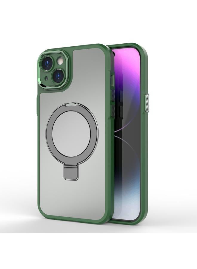 S-TOP Case For iPhone 15 Plus MagSafe Magnetic Metal Holder Phone Case - Image 1