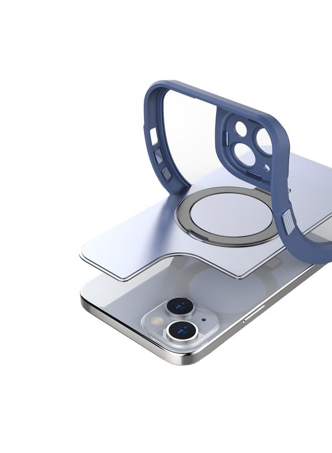 S-TOP Case For iPhone 15 Plus MagSafe Magnetic Metal Holder Phone Case - Image 4