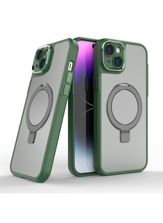 S-TOP Case For iPhone 15 Plus MagSafe Magnetic Metal Holder Phone Case - Image 2