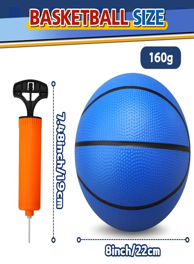 Cybemaga 4 Pack 8.5’’ Basketball for Kids Adults, Rubber Balls for Teens Boys Girls, Replacement Balls for Basketball Hoop with Pump, Sports Toys Gift for Outdoors Playground - Image 2