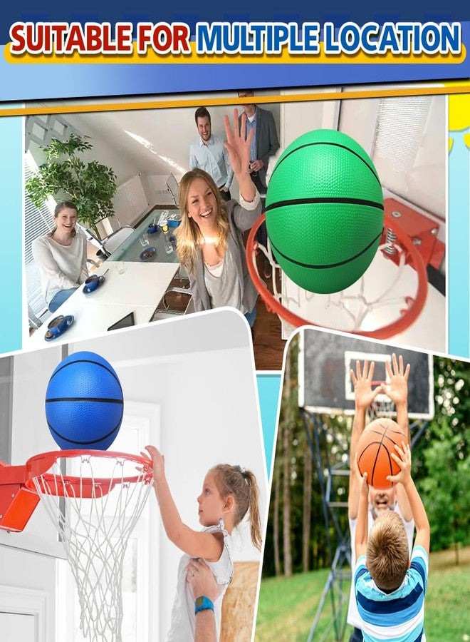 Cybemaga 4 Pack 8.5’’ Basketball for Kids Adults, Rubber Balls for Teens Boys Girls, Replacement Balls for Basketball Hoop with Pump, Sports Toys Gift for Outdoors Playground - Image 5