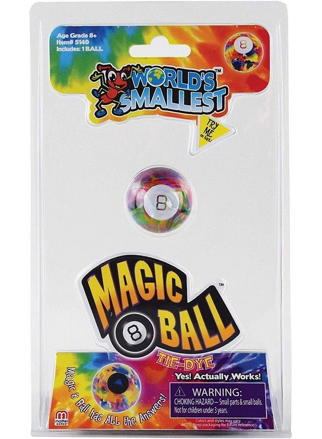 Worlds Smallest World'S Smallest Magic 8 Ball Tie Dye Multi Model:5140 - Image 1