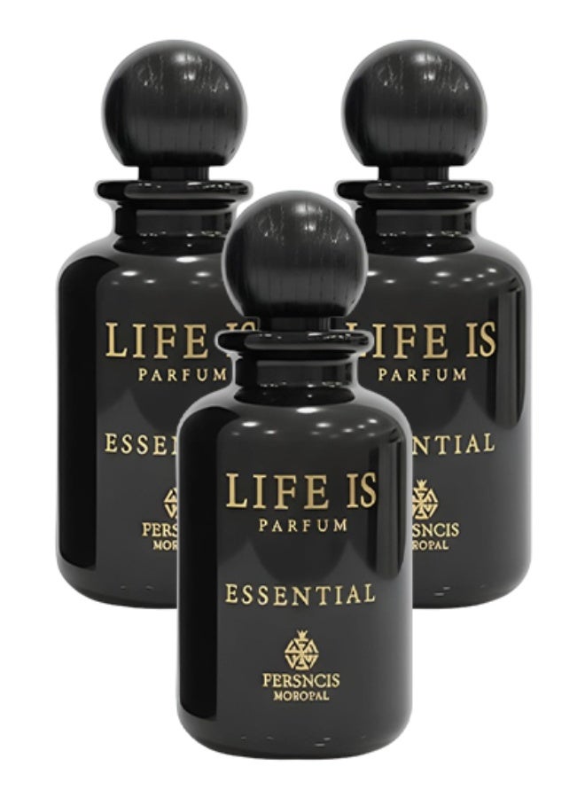 انفينيتو 3 قطع عطر لايف إز إسينشال للجنسين 100 مل - Image 1
