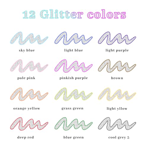 Artecho 12 Colors Self-Outline Metallic Markers, Professional Double Line Shimmer Pens for Adult Coloring, Calligraphy, Illustration & Artist-Grade DIY Crafts - Image 2