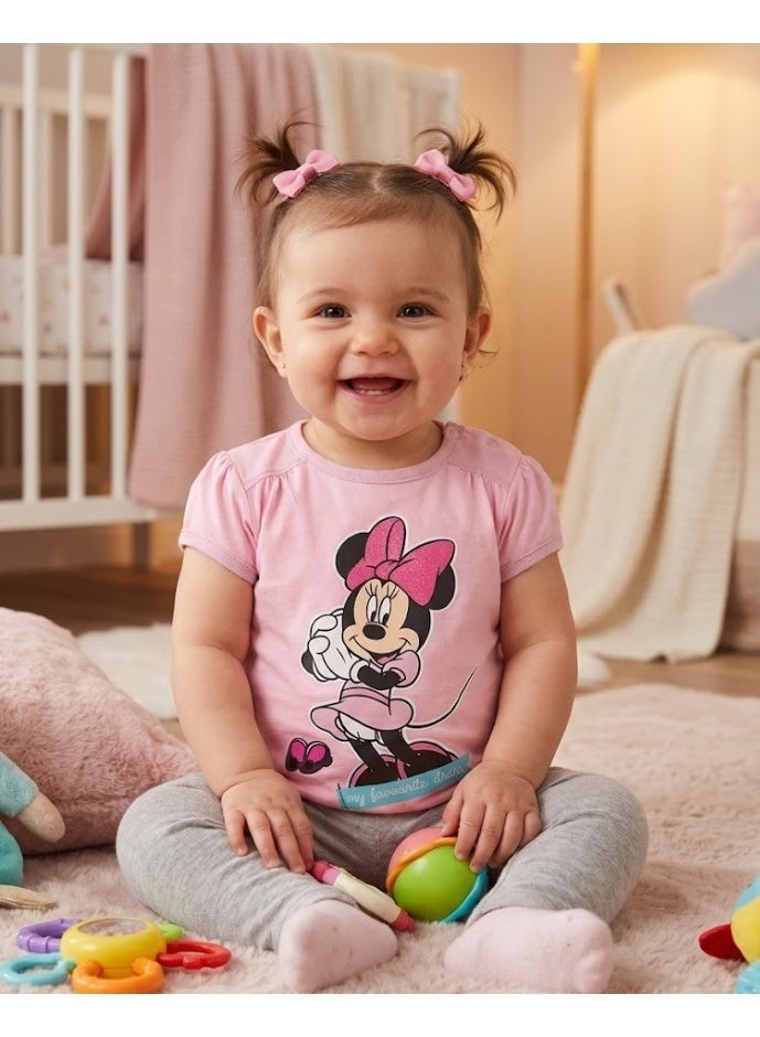 Disney Minnie Mouse Baby Girl T-shirt100%cotton - Image 2