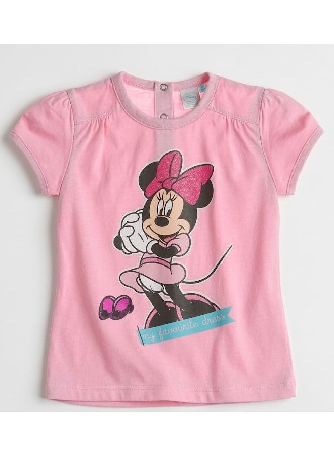 Disney Minnie Mouse Baby Girl T-shirt100%cotton - Image 1