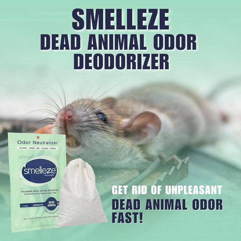 SMELLEZE Dead Animal Odor Eliminator - Natural and Reusable Deodorizer for Strong Odor Removal - Image 2