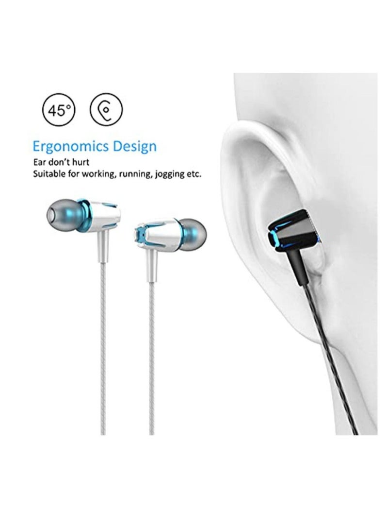 Captaintech Earbuds Headphones, with Remote & Mic, Earphones Wired Stereo in-Ear Bass for iPhone, Android, Smartphones, for iPod, for iPad, MP3, Fits for All 3.5mm Interface (5 Pack) - Image 5