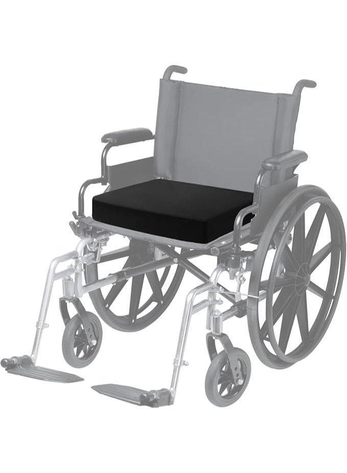 وسادة مقعد أرثوبيدية من رغوة الذاكرة للكرسي المتحرك - دعم قوي للفقرات القطنية وتخفيف آلام عرق النسا والعصعص - جودة عالية لتحسين القوام - عملية وسهلة الاستخدام - Image 1