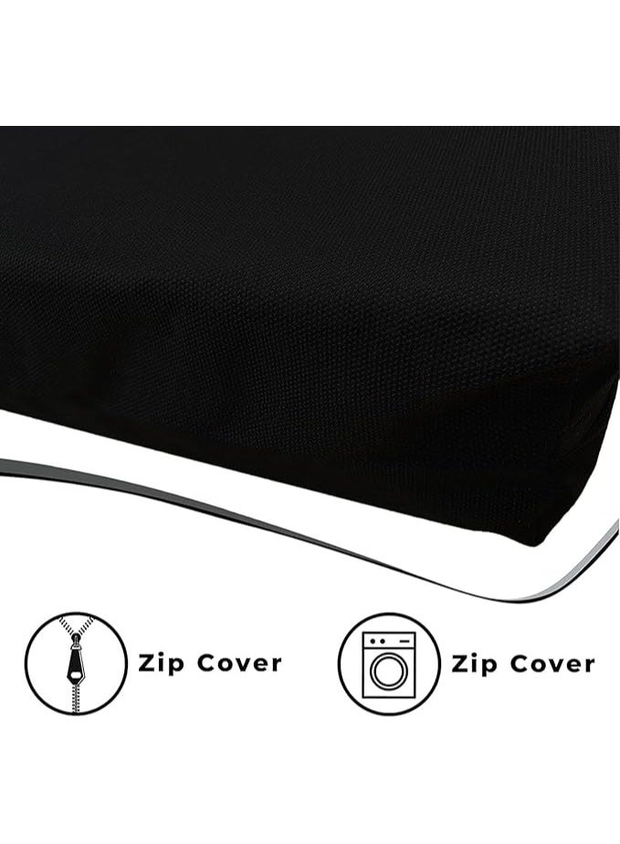 وسادة مقعد أرثوبيدية من رغوة الذاكرة للكرسي المتحرك - دعم قوي للفقرات القطنية وتخفيف آلام عرق النسا والعصعص - جودة عالية لتحسين القوام - عملية وسهلة الاستخدام - Image 3