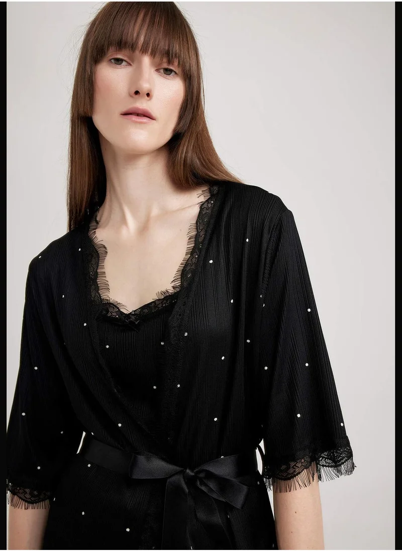 DeFacto Woman Long Sleeve Homewear Robe