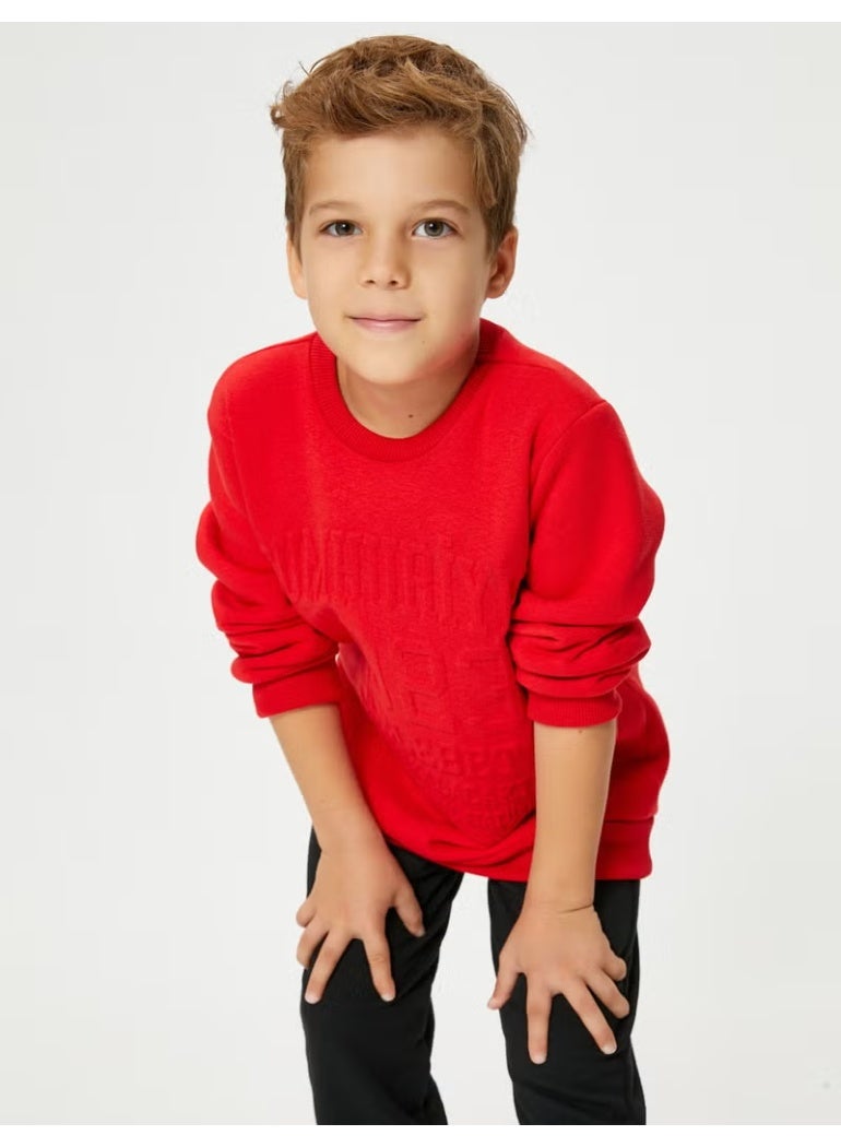 KOTON Republic Printed Sweatshirt with Embossed Print Detail - 100th Anniversary Special - Image 2