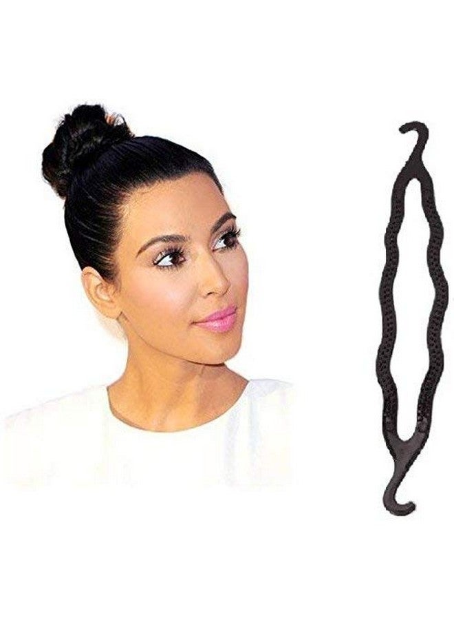 CHANDERKASH Pack Of 3 Hair Donuts | All 3 Different Sizes | Lady Styling Bun Maker | Plate Hair Donut Bun Heart Maker Magic Foam Sponge Hair Styling_Hair Acessories - Image 4