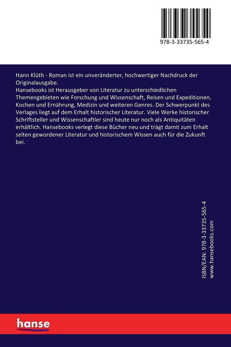 Hann Klüth: Roman  - Image 2