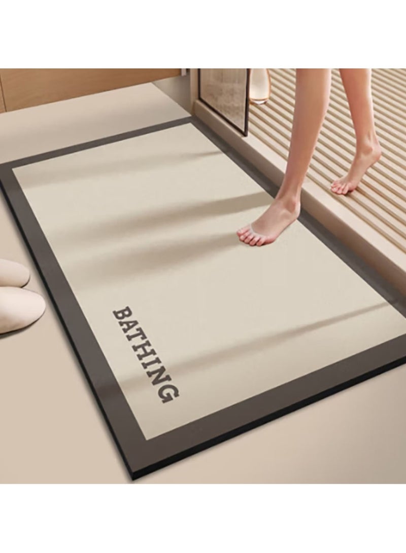 Jingke Quick-drying Absorbent Floor Mats Bathroom Anti-slip Mats Toilet Absorbent Foot Mats Entry-level Mats 40*60cm  031 - Image 1