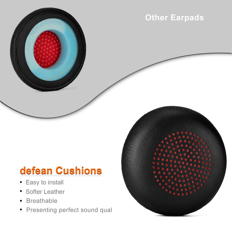 defean وسادات أذن Voyager Focus UC - غطاء وسادة أذن بديل متوافق مع Poly Voyager Focus UC و Plantronics Voyager Focus UC B825 ثنائي الأذن و BLACKWIRE 5220 5210 7225 و Voyager Focus 2 UC سماعة USB-A - Image 3