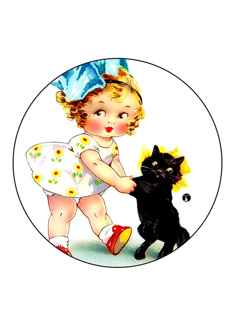 RKN Girl Printed Mouse Pad  Multicolour
