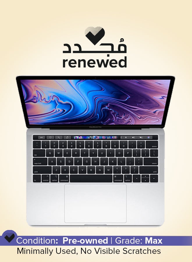 ابل  مجدد - لابتوب ماك بوك برو A1989 (2018) بشاشة 13.3 بوصة، مع معالج إنتل كور i5/الجيل الثامن/ذاكرة RAM 8GB/قرص SSD سعة 256GB/رسوميات إنتل إيريس بلس 1.5GB - Image 1