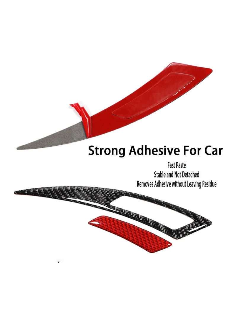 Generic Fender Carbon Fiber Anti-Scratch Protector Trim - Self-Adhesive Wheel Eyebrow and Bumper Guard, 2PCS Rubber Strips for Lossless Installation and Collision Protection.  - Image 2
